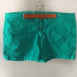A.n.a teal green shorts. Sz 33/16